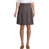 Lands’ End School Uniform Women’s Solid Box Pleat Skirt Top of Knee(Gray)