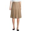 Lands’ End School Uniform Women’s Solid Pleated Skirt Below The Knee(Khaki)