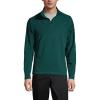 Lands’ End School Uniform Young Men’s Lightweight Fleece Quarter Zip Pullover(Evergreen)