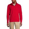 Lands’ End School Uniform Young Men’s Lightweight Fleece Quarter Zip Pullover(Red)