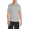 Lands’ End School Uniform Young Men’s Short Sleeve Mesh Polo Shirt(Gray Heather)