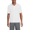 Lands’ End School Uniform Young Men’s Short Sleeve Mesh Polo Shirt(White)