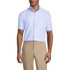 Lands’ End School Uniform Young Men’s Short Sleeve Oxford Dress Shirt(Blue)