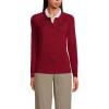 Lands’ End School Uniform Young Women’s Cotton Modal Cardigan Sweater(Garnet)