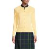 Lands’ End School Uniform Young Women’s Cotton Modal Cardigan Sweater(Maize)