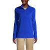Lands’ End School Uniform Young Women’s Lightweight Fleece Quarter Zip Pullover(Cobalt)