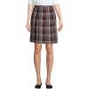 Lands’ End School Uniform Young Women’s Plaid Box Pleat Skirt Top of The Knee(Burgundy/Gray Plaid)