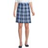 Lands’ End School Uniform Young Women’s Plaid Box Pleat Skirt Top of The Knee(Clear Blue Plaid)