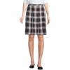 Lands’ End School Uniform Young Women’s Plaid Box Pleat Skirt Top of The Knee(Evergreen/White Plaid)