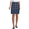 Lands’ End School Uniform Young Women’s Plaid Box Pleat Skirt Top of The Knee(French Blue Plaid)