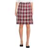 Lands’ End School Uniform Young Women’s Plaid Box Pleat Skirt Top of The Knee(Red/Graphite Plaid)