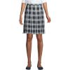 Lands’ End School Uniform Young Women’s Plaid Box Pleat Skirt Top of The Knee(White Plaid)
