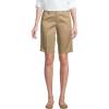 Lands’ End School Uniform Young Women’s Plain Front Blend Chino Shorts(Khaki)
