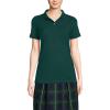 Lands’ End School Uniform Young Women’s Short Sleeve Mesh Polo Shirt(Evergreen)