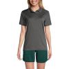 Lands’ End School Uniform Young Women’s Short Sleeve Rapid Dry Polo Shirt(Soapstone)