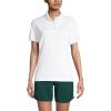 Lands’ End School Uniform Young Women’s Short Sleeve Rapid Dry Polo Shirt(White)