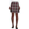 Lands’ End School Uniform Young Women’s Side Pleat Plaid Skort Above The Knee(Burgundy/Gray Plaid)