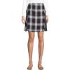 Lands’ End School Uniform Young Women’s Side Pleat Plaid Skort Above The Knee(Evergreen/White Plaid)