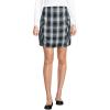 Lands’ End School Uniform Young Women’s Side Pleat Plaid Skort Above The Knee(White Plaid)