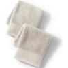 Lands’ End Turkish Luxe Towel Classic Khaki Washcloth Set(Light Stone)
