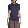 Lands’ End Women’s Short Sleeve Banded Bottom Polo Shirt(Classic Navy)