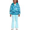 Lands’ End Big Kids Reversible Jacket(Turquoise Blue Print)