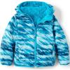 Lands’ End Big Kids Reversible Jacket(Turquoise Blue Print)