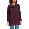 Lands’ End Boucle Fleece Coat(Lush Burgundy)