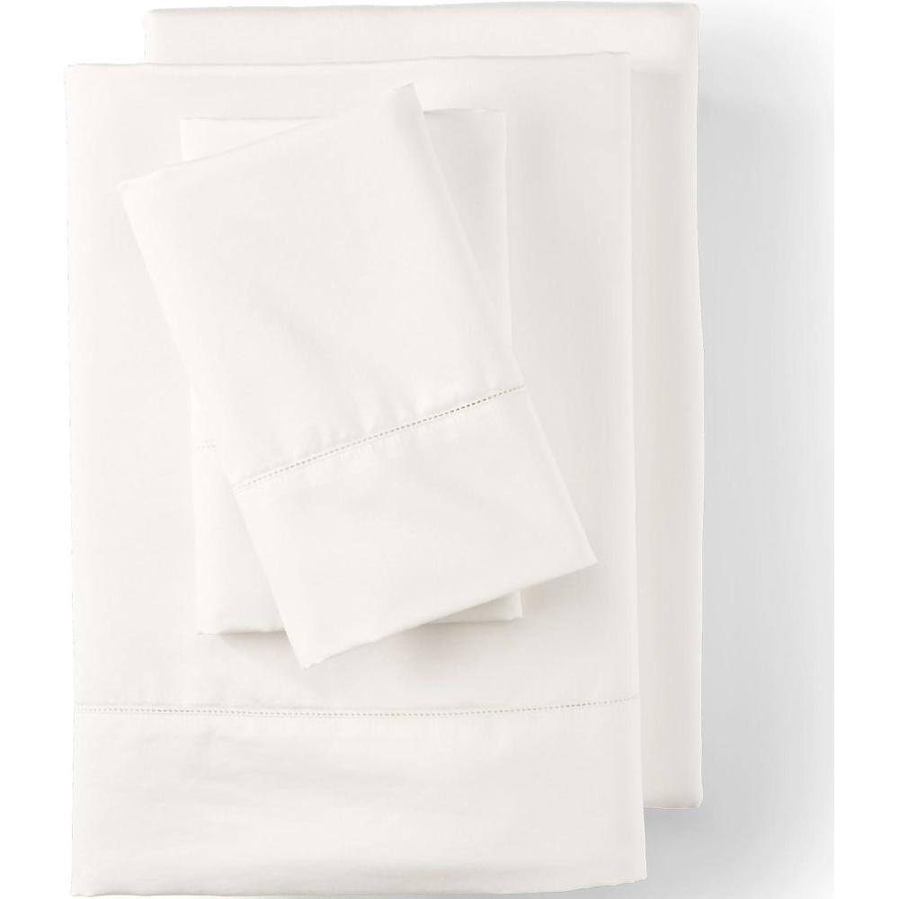 imageLands End 700 Solid Sheet Set Ivory TwinIvory