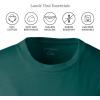 Lands’ End Essentials Women’s Long-Sleeve Soft Cotton T-Shirt – Tailored Feminine Fit(Evergreen)