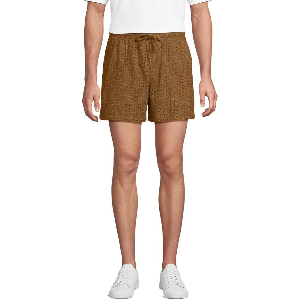 imageLands End Mens 55quot Lightweight Twill Easy ShortsCoriander