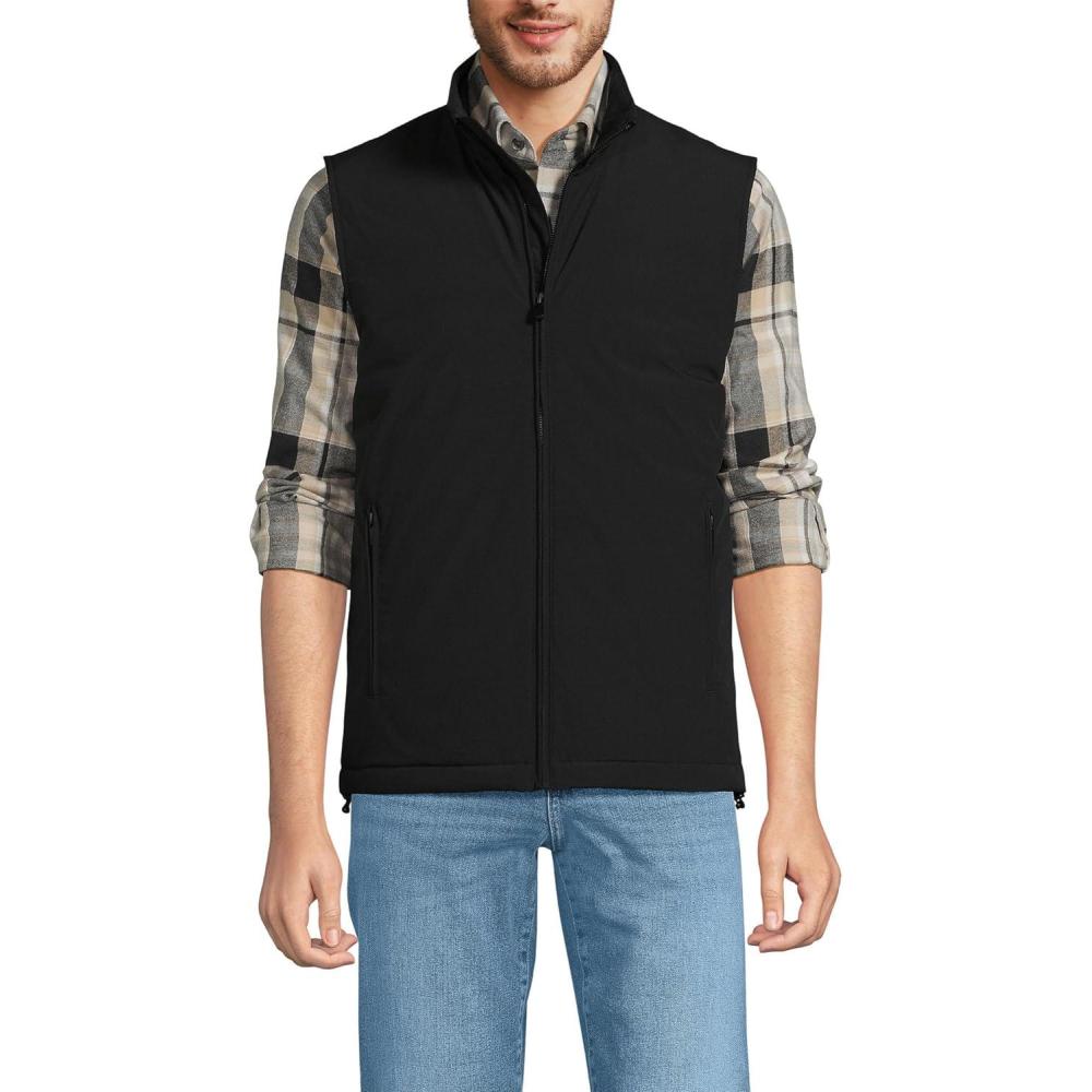 imageLands End Mens NonQuilted Insulated Commuter Vest