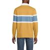Lands’ End Men’s Long Sleeve Rugby(Dijon Gold/Blue Stripe)