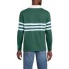Lands’ End Men’s Long Sleeve Rugby(Norway Spruce Stripe)