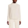 Lands’ End Women’s Cashmere Funnel Neck Sweater(Fresh Ivory)