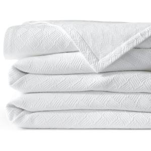 Lands’ End Matelasse Coverlet Ivory King(White)