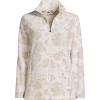 Lands’ End Anyweather Fleece Full Zip Jacket(Champagne Floral)
