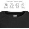 Lands’ End Women’s Cotton Rib Knit T-Shirt(Black)