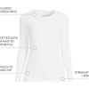 Lands’ End Women’s Cotton Rib Knit T-Shirt(White)