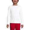 Lands’ End School Uniform Boys Long Sleeve Essential T-Shirt(White)