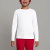 Lands’ End School Uniform Boys Long Sleeve Essential T-Shirt(White)