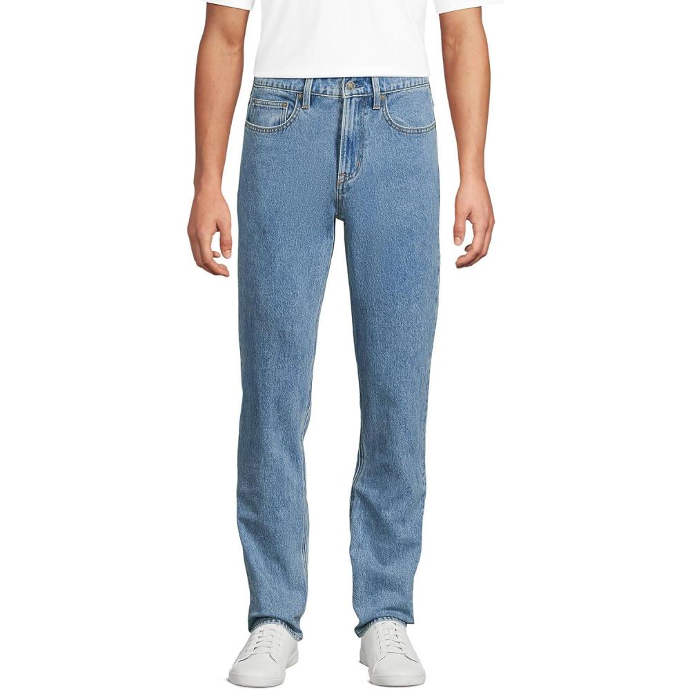 imageLands End Mens Slim Fit Stretch Jeans Washed BlackMedium Stonewash
