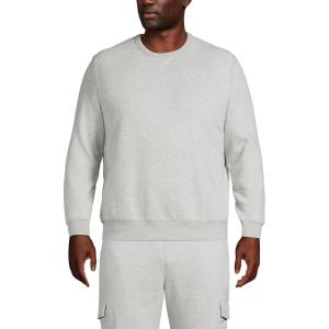 Lands’ End Men’s Long Sleeve Serious Sweats Crewneck Sweatshirt(Gray Heather)