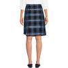 Lands’ End School Uniform Women’s Plaid A Line Tab Skort Top of Knee(Classic Navy Plaid)