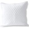Lands’ End Solid Diamond Double Voile Sham Bering Sea Blue Standard(White)