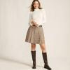 Lands’ End Women’s Cotton Pointelle Turtleneck Sweater(Fresh Ivory)
