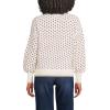 Lands’ End Women’s Drifter Jersey Crewneck Sweater(Holly/Ivory/Green)