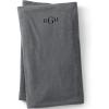 Lands’ End Solid Fleece Blanket Arctic Gray Heather King(Arctic Gray Heather)