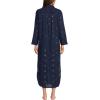 Lands’ End Women’s Eyelet Button Down Maxi Cover-up Dress(Deep Sea Navy)