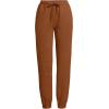 Lands’ End Women’s Serious Sweats High Rise Jogger Pants(Rich Ginger Brown)